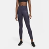 Nike One Luxe Women's Heathered Mid-rise Leggings In Blue