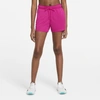Nike Plus Size Attack Dri-fit Training Shorts In Fireberry,black,black