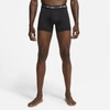 Nike Flex Micro 3 Pack Extra-long Boxer Briefs In Black In Black