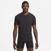 Nike Everyday Cotton Stretch Men's Slim Fit Crew-neck Undershirt In Black,black