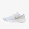 Nike Revolution 5 Women's Running Shoe In White,platinum Tint,metallic Gold Star
