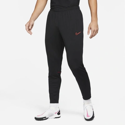 Nike Dri-fit Academy Men's Soccer Pants In Black,black,siren Red