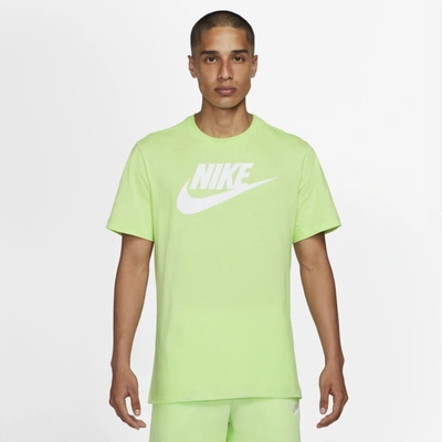 Nike Sportswear Men's T-shirt In Light Liquid Lime,white