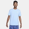 Nike Club T-shirt In Pale Blue-blues