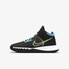 Nike Big Boys Kyrie Flytrap 4 Basketball Sneakers From Finish Line In Black,lagoon Pulse,bright Mango,lime Glow