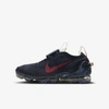 Nike Air Vapormax 2020 Big Kids' Shoes In Obsidian,barely Volt,anthracite,siren Red