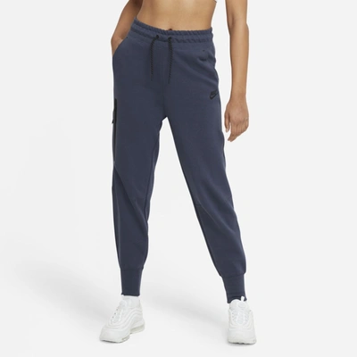 Nike Sportswear Tech Fleece Women's Pants In Thunder Blue,black