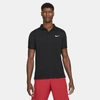 Nike Court Dri-fit Victory Men's Tennis Polo In Black/white