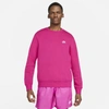 Nike Sportswear Club Fleece Crew (fireberry) In Pink