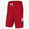 Nike Sportswear Alumni Men's French Terry Shorts In University Red,white,midnight Navy