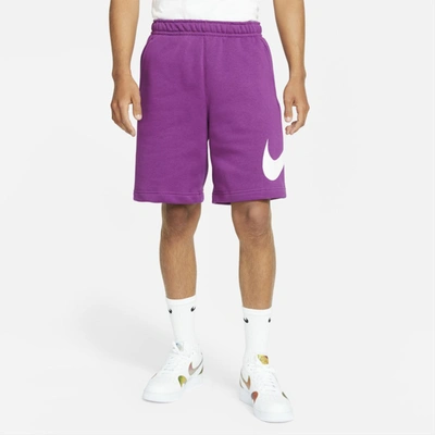 Nike Sportswear Club Men's Graphic Shorts In Viotech,viotech