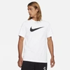 Nike Sportswear Men's Swoosh Short-sleeve Crewneck T-shirt In White