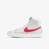 Nike Kids' Blazer Mid '77 High Top Sneaker In Platinum Tint,deep Royal Blue,roma Green,bright Crimson