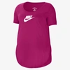 Nike Plus Size Sportswear Essential Futura Tunic In Fireberry