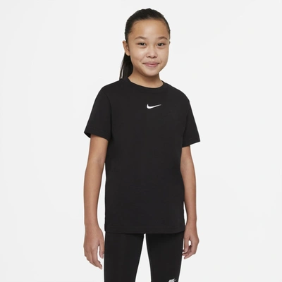 Nike Sportswear Big Kids' (girls') T-shirt In Black