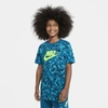 Nike Sportswear Big Kids' Printed T-shirt In Aquamarine