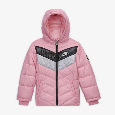 Nike Little Kids' Puffer Jacket In Pink