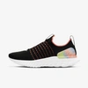 Nike Women's Epic Phantom React Flyknit 2 Running Sneakers From Finish Line In Black,bright Mango,smoke Grey,multi-color