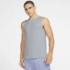 Nike Men's  Yoga Tank Top In Light Smoke Grey,white,black