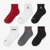 Jordan Big Kids' Legend Ankle Socks (6 Pairs) In Multicolor