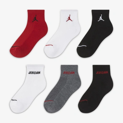 Jordan Legend Big Kids' Ankle Socks (6 Pairs) In Multicolor