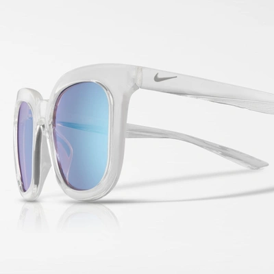 Nike Myriad Mirrored Sunglasses In Clear,pacific Blue