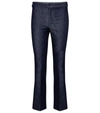 'S MAX MARA CAMPUS STRAIGHT CROPPED DENIM trousers,P00533584