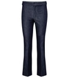 'S MAX MARA CAMPUS STRAIGHT CROPPED DENIM PANTS,P00533584