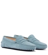 TOD'S GOMMINO SUEDE LOAFERS,P00539009