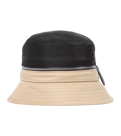Burberry Cotton-blend Bucket Hat In Beige