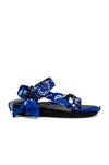 Arizona Love Trekky Sandals With Blue Bandana Print In Cerulean
