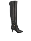 Dolce & Gabbana Dg Buckle Knee-length Boots In Black