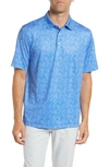 Cutter & Buck Pike Constellation Print Performance Polo In Chelan