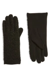 Nordstrom Boucle Gloves In Black