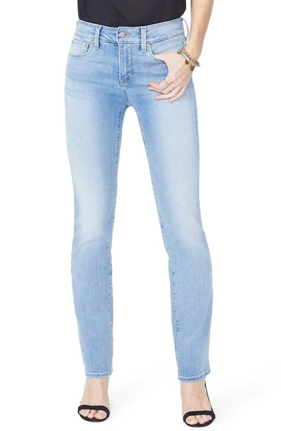 Nydj Marilyn Stretch Straight Leg Jeans In White