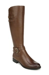 Naturalizer Jackie Tall Riding Boot In Cinnamon Leather