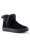 Cougar Duffy Womens Faux Leather Faux Fur Trim Ankle Boots In Black