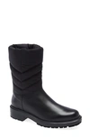 Aquatalia Women's Lori Weatherproof Tech Nylon & Leather Boots In Black/black