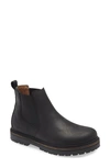 Birkenstock Stalon Chelsea Boot In Black Nubuck Leather