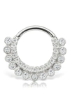 Maria Tash 16-gauge Diamond Apsara Clicker Earring In White Gold