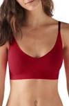 True & Co. True Body Triangle Convertible Strap Bralette In Chili Pepper