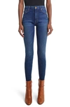 Mother The Super Stunner High-rise Ankle Skinny Jeans In So Long