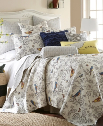 Levtex Mockingbird 3-pc. Quilt Set, King In Grey