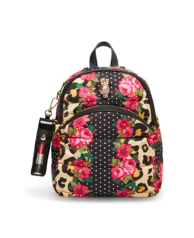 Betsey Johnson Pretty Puffer Midi Backpack In Floral