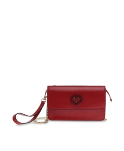 Betsey Johnson Take Me Everywhere Crossbody In Red