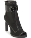 Karl Lagerfeld Blayze Womens Peep-toe Ankle Pumps In Black