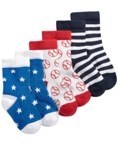 First Impressions Kids' Baby Boys 3-pack Mix & Match Sock Pack, Created For Macy's In Bright White