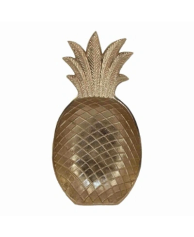 Ab Home Costa Pineapple Platter In Gold