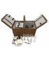 Twine Cape Cod Wicker Picnic Basket In Brown