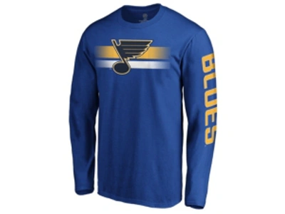 Majestic St. Louis Blues Men's Halftone Long Sleeve T-shirt